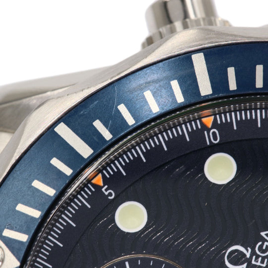 OMEGA Watches Mechanical Automatic 2599.80 Stainless Steel , Stainless Steel Silver Seamaster Chrono Diver Navy dial mens Used Authentic