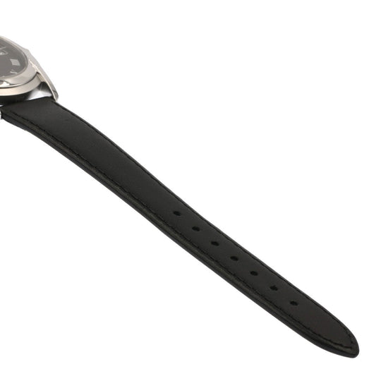 GUCCI Watches Quartz Stainless Steel, Leather black 5500M black dial mens Used Authentic