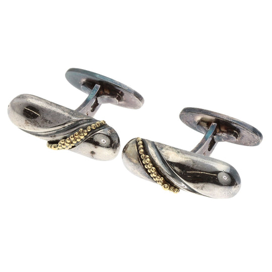 Georg Jensen cuffs SV Silver cufflinks 161 mens Used Authentic