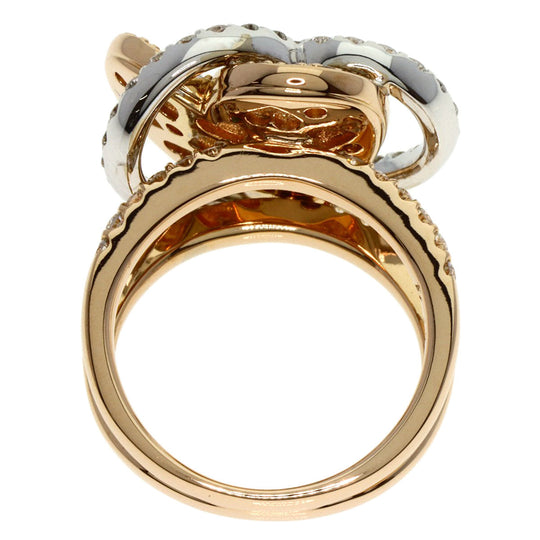 Ponte Vecchio Ring 18K Pink Gold gold Heart diamond