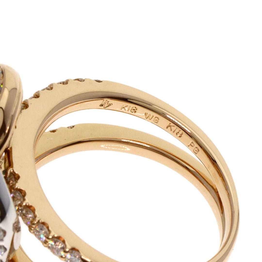 Ponte Vecchio Ring 18K Pink Gold gold Heart diamond