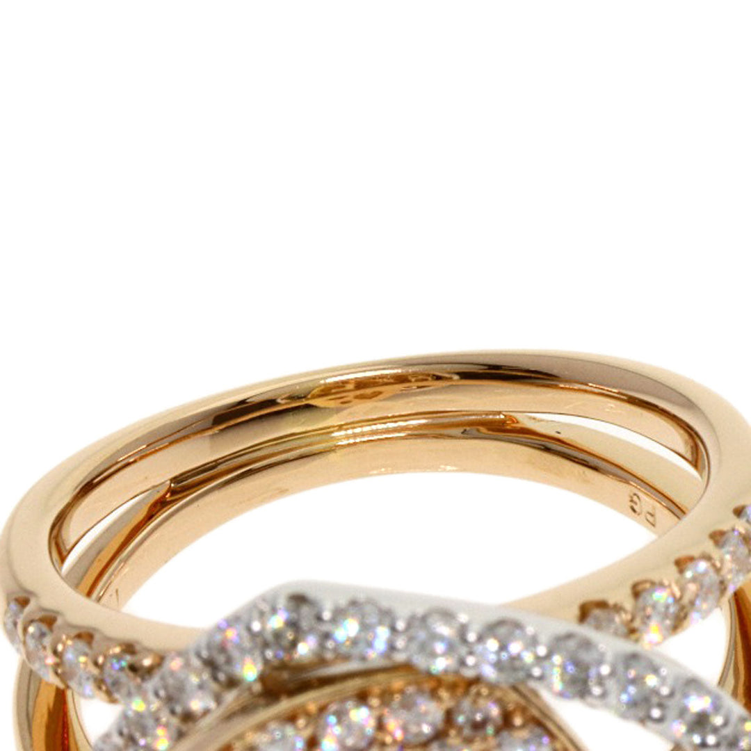 Ponte Vecchio Ring 18K Pink Gold gold Heart diamond