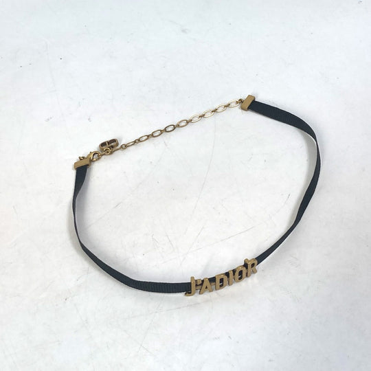 Dior Necklace metal gold Accessories J'ADIOR Women Used Authentic
