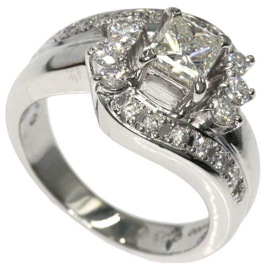 TASAKI Ring PT900 Silver diamond
