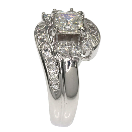 TASAKI Ring PT900 Silver diamond