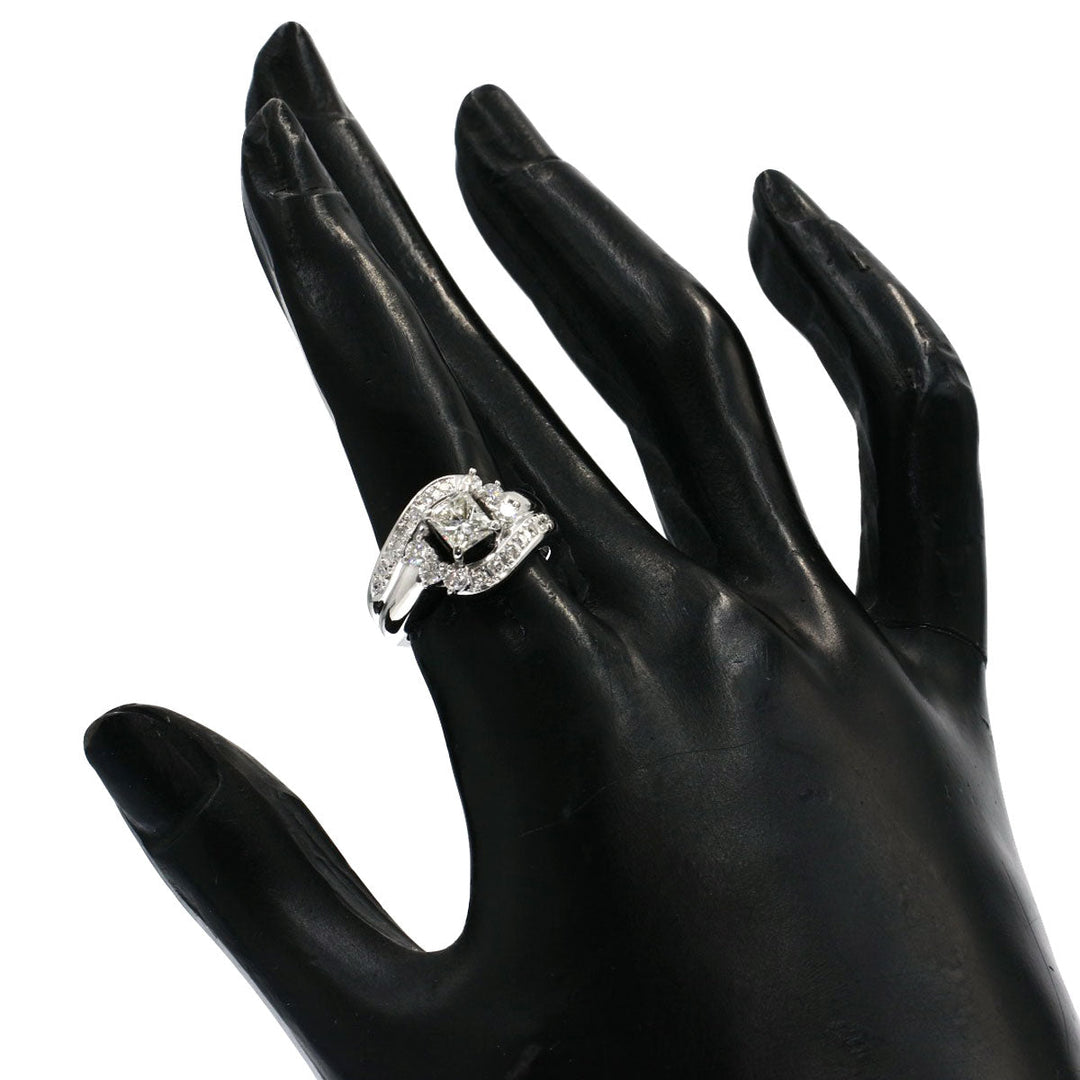 TASAKI Ring PT900 Silver diamond