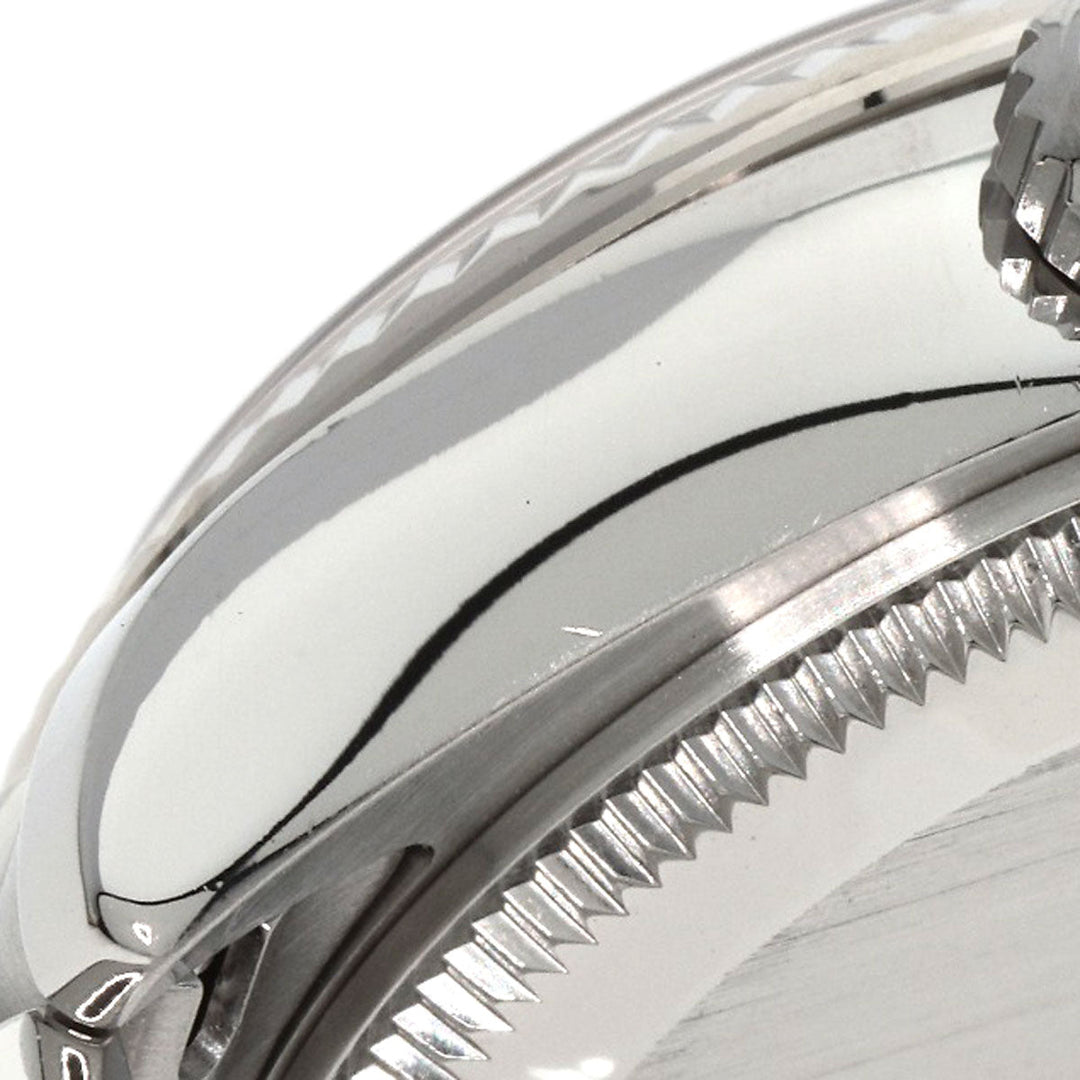 ROLEX Watches Mechanical Automatic 179174 Stainless Steel , Stainless Steel , K18WG Silver Datejust black dial Women Used Authentic