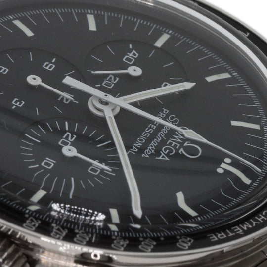 OMEGA Watches Hand Winding 3570.50 Stainless Steel , Stainless Steel Silver Speedmaster Professional black dial mens Used Authentic