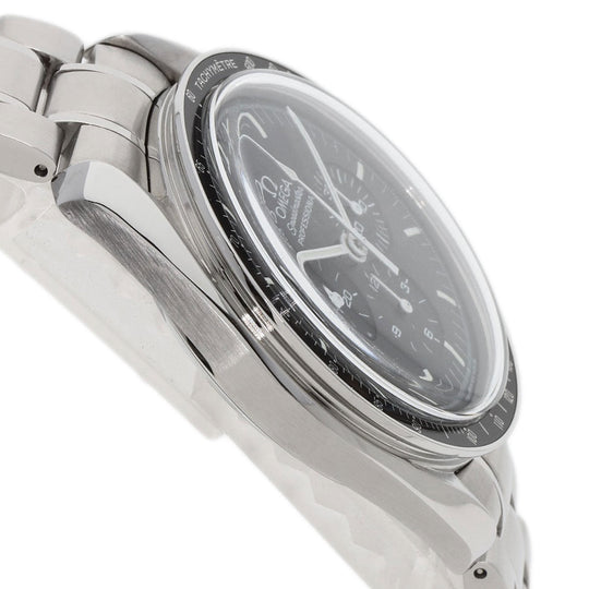 OMEGA Watches Hand Winding 3570.50 Stainless Steel , Stainless Steel Silver Speedmaster Professional black dial mens Used Authentic