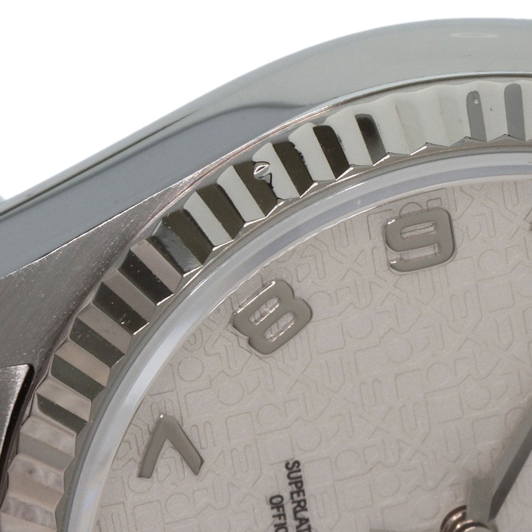 ROLEX Watches Mechanical Automatic 16234 Stainless Steel , Stainless Steel , K18WG Silver Datejust CP Arabia dial mens Used Authentic
