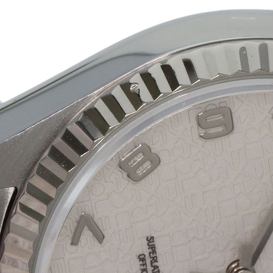 ROLEX Watches Mechanical Automatic 16234 Stainless Steel , Stainless Steel , K18WG Silver Datejust CP Arabia dial mens Used Authentic