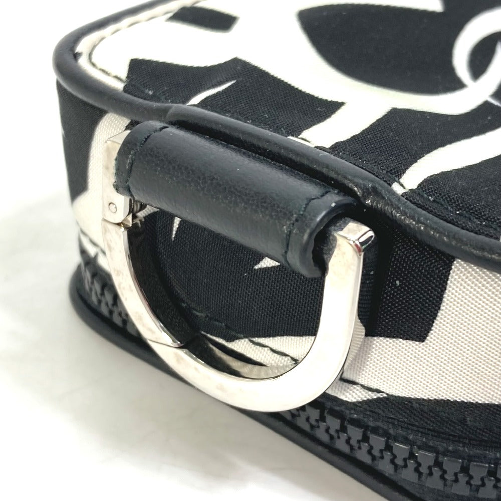 DIOR HOMME Pouch Nylon white Cigarette case with key ring Tribal mens Used Authentic