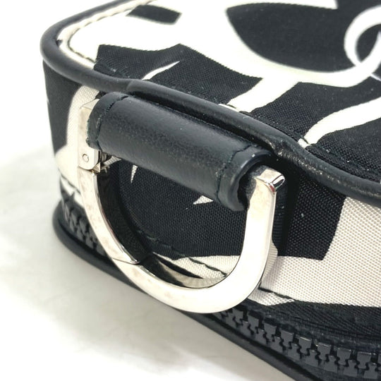 DIOR HOMME Pouch Nylon white Cigarette case with key ring Tribal mens Used Authentic