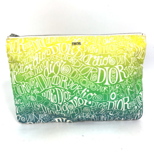 Dior Pouch Nylon green STUSSY Stussy collaboration mens Used Authentic