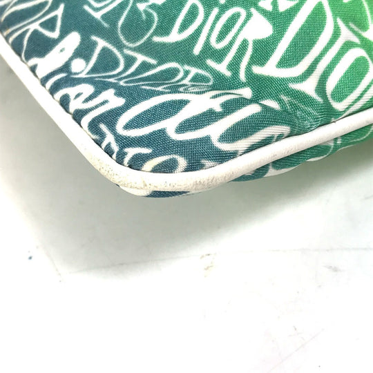 Dior Pouch Nylon green STUSSY Stussy collaboration mens Used Authentic
