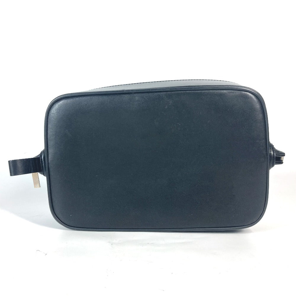 Dior Pouch Canvas / leather black logo unisex(Unisex) Used Authentic
