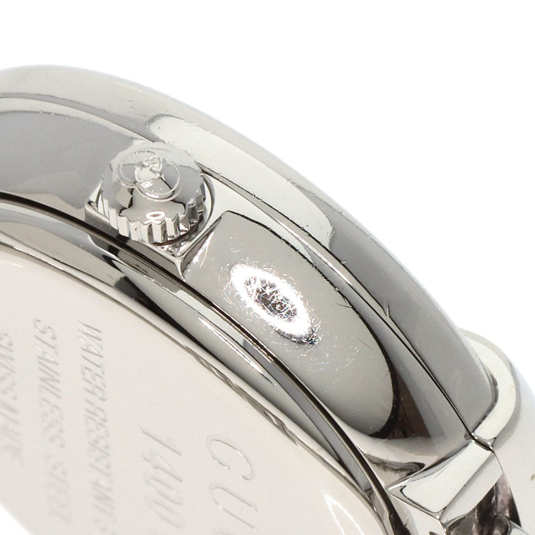 GUCCI Watches Quartz 1400L Stainless Steel , Stainless Steel Silver Round face Pink shell dial Women Used Authentic