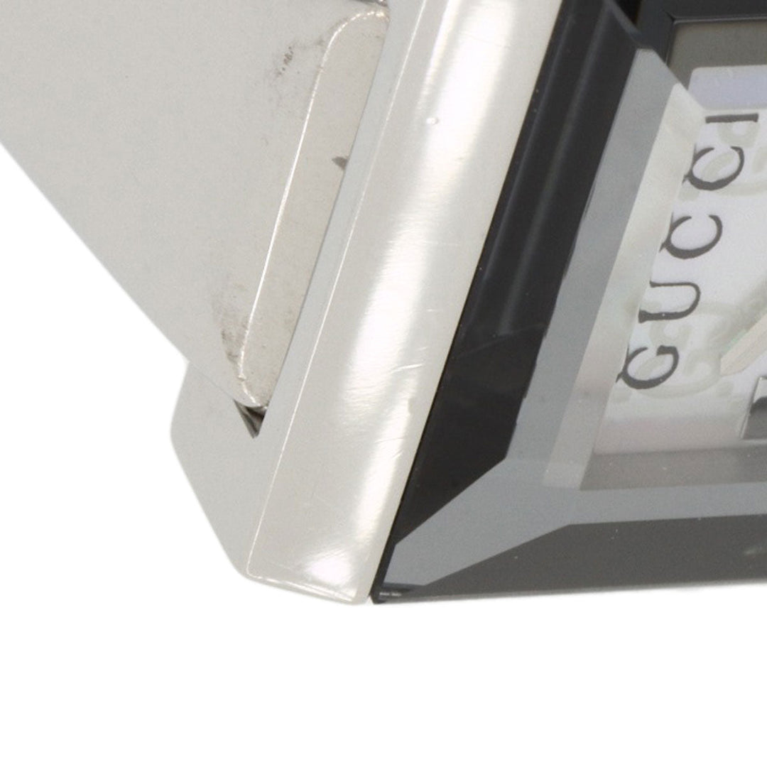 GUCCI Watches Quartz 128.5 Stainless Steel , Stainless Steel Silver GG G-frame White shell dial Women Used Authentic