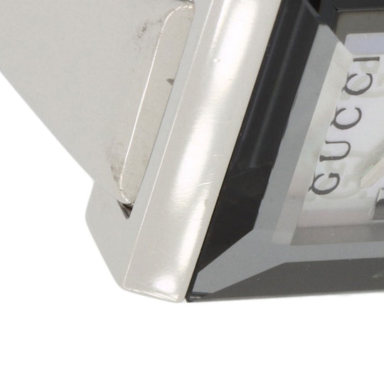 GUCCI Watches Quartz 128.5 Stainless Steel , Stainless Steel Silver GG G-frame White shell dial Women Used Authentic