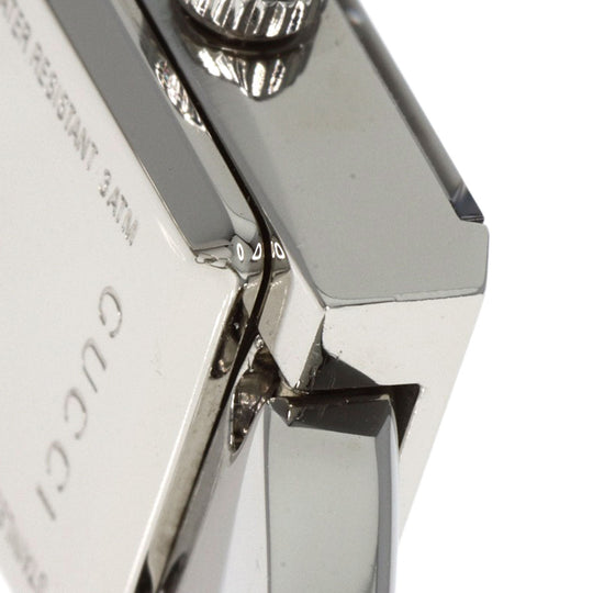 GUCCI Watches Quartz 128.5 Stainless Steel , Stainless Steel Silver GG G-frame White shell dial Women Used Authentic