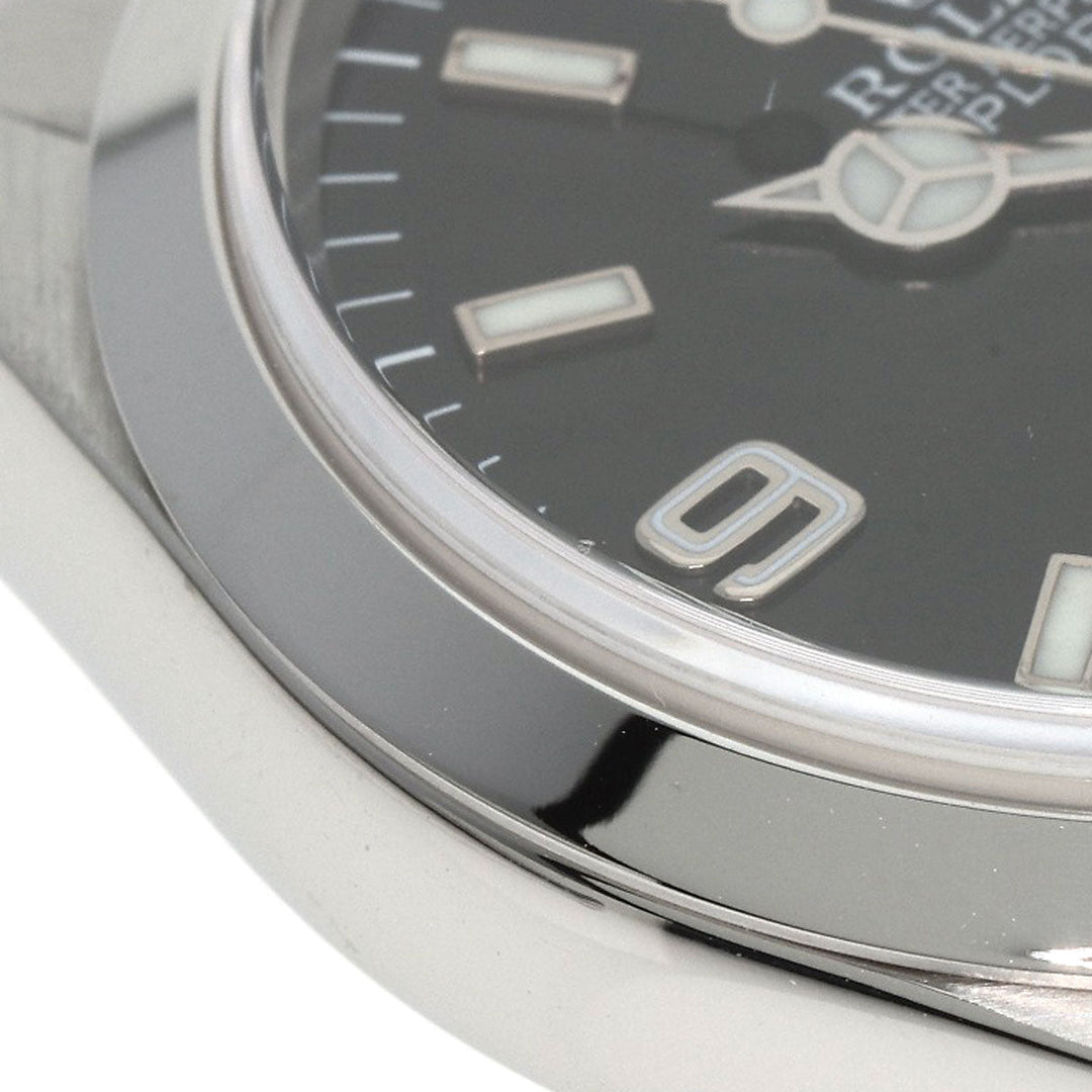 ROLEX Watches Mechanical Automatic 14270 Stainless Steel , Stainless Steel Silver Explorer 1 black dial mens Used Authentic