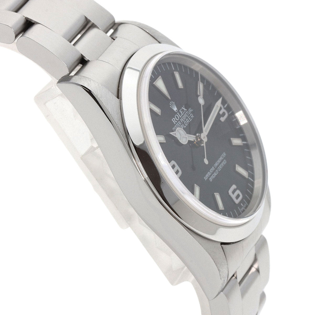 ROLEX Watches Mechanical Automatic 14270 Stainless Steel , Stainless Steel Silver Explorer 1 black dial mens Used Authentic