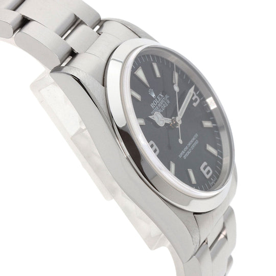 ROLEX Watches Mechanical Automatic 14270 Stainless Steel , Stainless Steel Silver Explorer 1 black dial mens Used Authentic