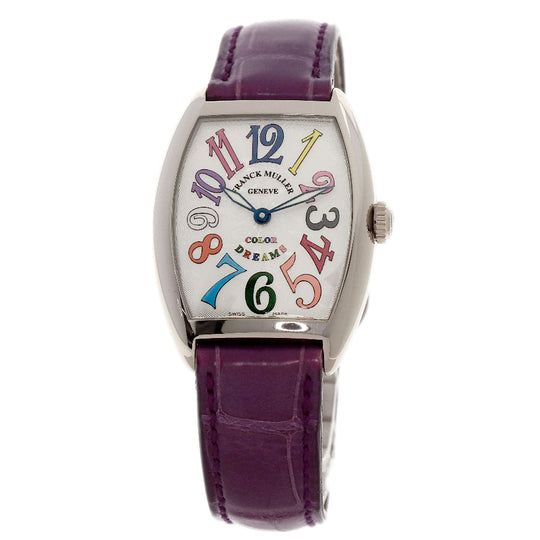 FRANCK MULLER Watches Quartz 7502QZ K18WG Silver Tonookabex color dream white dial