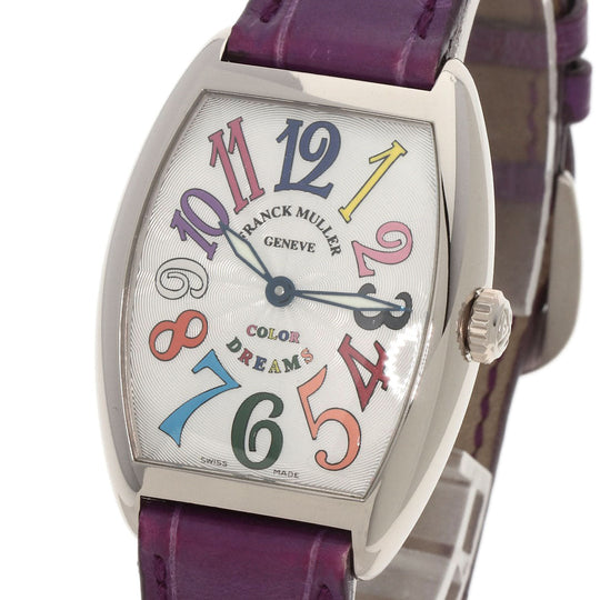 FRANCK MULLER Watches Quartz 7502QZ K18WG Silver Tonookabex color dream white dial