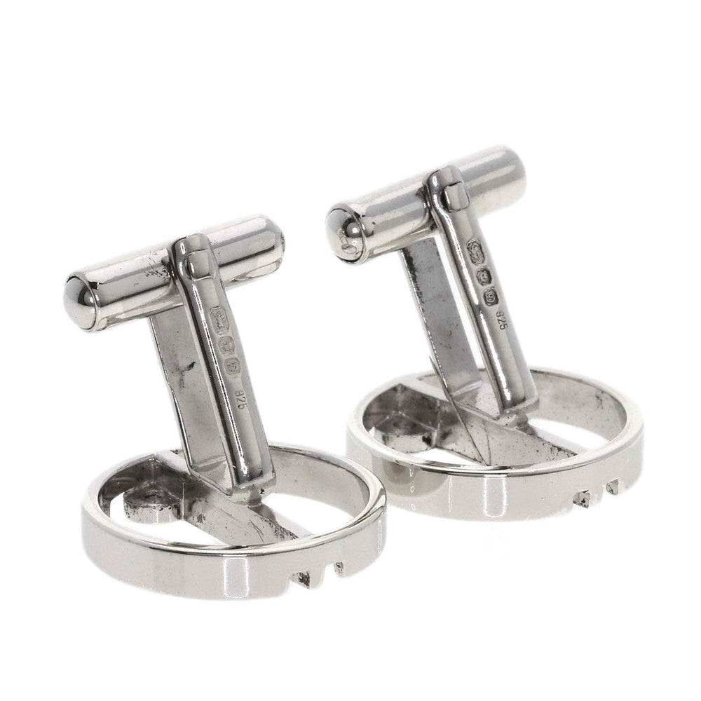 Dunhill cuffs SV Silver d logo mens Used Authentic