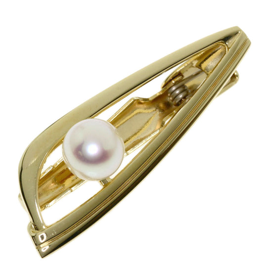 MIKIMOTO Tie pin K14YG gold Akoya pearl Pearl mens Used Authentic