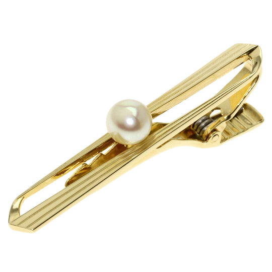 MIKIMOTO Tie pin K14YG gold Akoya pearl Pearl mens Used Authentic