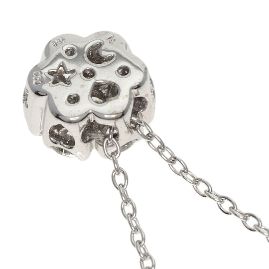 Ponte Vecchio Necklace K18WG Silver diamond Women Used Authentic