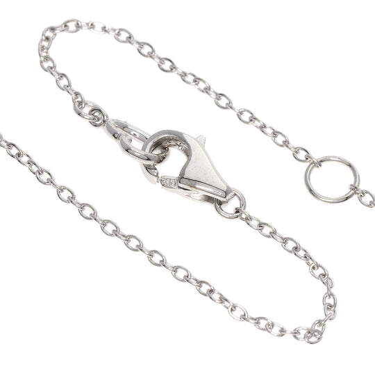 Ponte Vecchio Necklace K18WG Silver diamond Women Used Authentic
