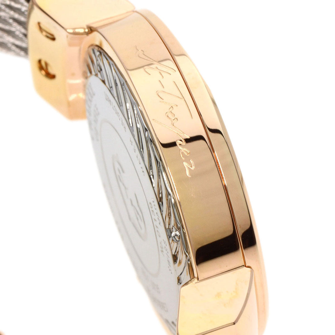 CHARRIOL Watches Quartz ST35 Gold Plated , Stainless Steel gold Saint-Tropez Moon Phase Diamond White shell dial mens Used Authentic