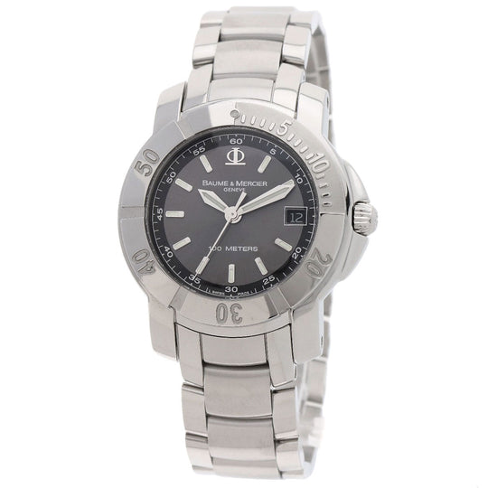 Baume & Mercier Watches Quartz M0A08388 Stainless Steel , Stainless Steel Silver Capeland 1.4" gray dial mens Used Authentic