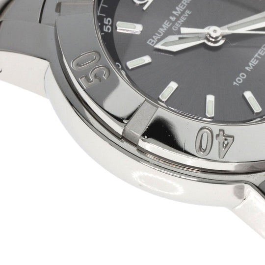 Baume & Mercier Watches Quartz M0A08388 Stainless Steel , Stainless Steel Silver Capeland 1.4" gray dial mens Used Authentic