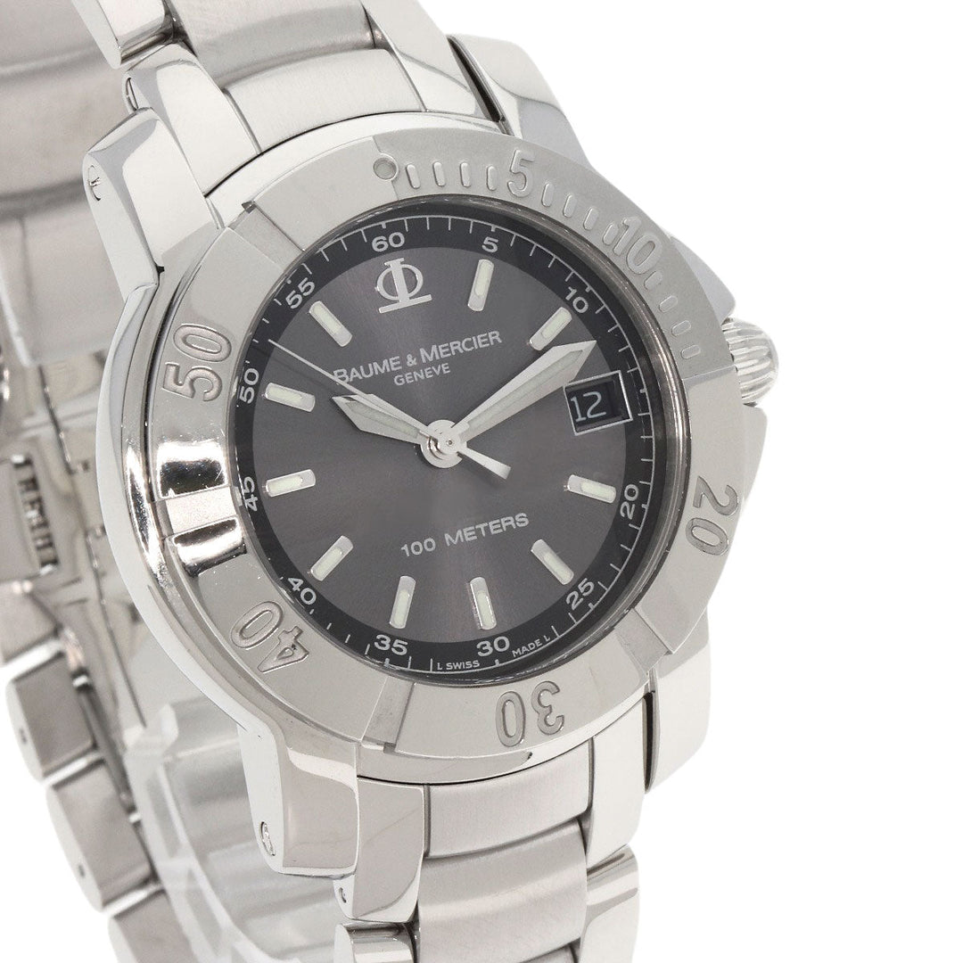 Baume & Mercier Watches Quartz M0A08388 Stainless Steel , Stainless Steel Silver Capeland 1.4" gray dial mens Used Authentic