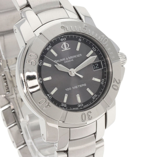 Baume & Mercier Watches Quartz M0A08388 Stainless Steel , Stainless Steel Silver Capeland 1.4" gray dial mens Used Authentic