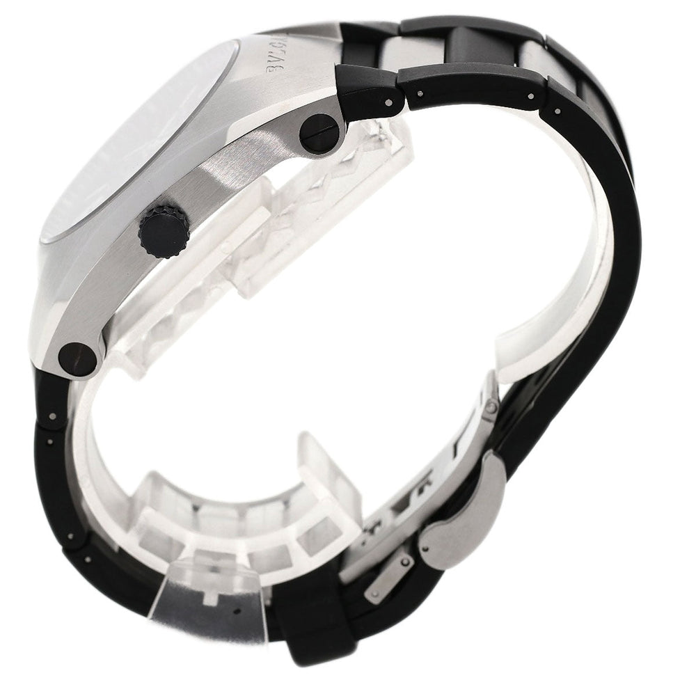 BVLGARI Watches Mechanical Automatic EG40BSVD Stainless Steel, Rubber Silver Ergon carbon Black carbon dial mens Used Authentic