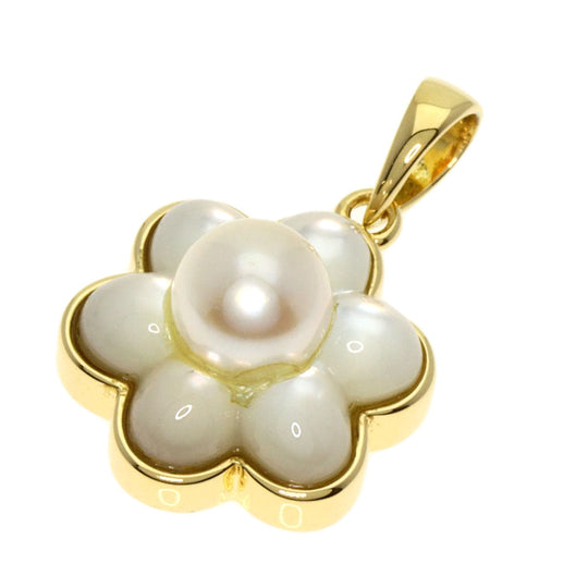 Ponte Vecchio Pendant top 18K Yellow Gold gold Pearl Pearl Shell Women Used Authentic