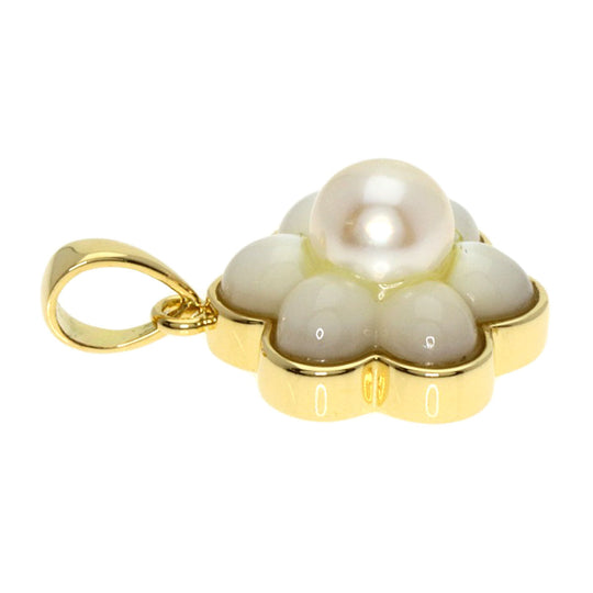 Ponte Vecchio Pendant top 18K Yellow Gold gold Pearl Pearl Shell Women Used Authentic
