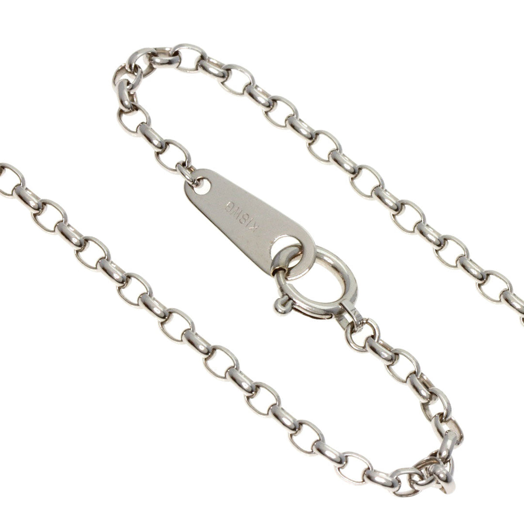 MIKIMOTO Necklace SV , K18 Silver Pearl Bag Motif Women Used Authentic