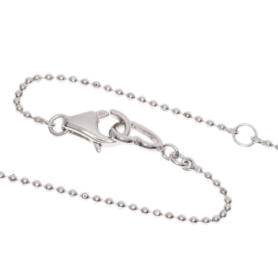 Ponte Vecchio Necklace K18WG Silver diamond Women Used Authentic
