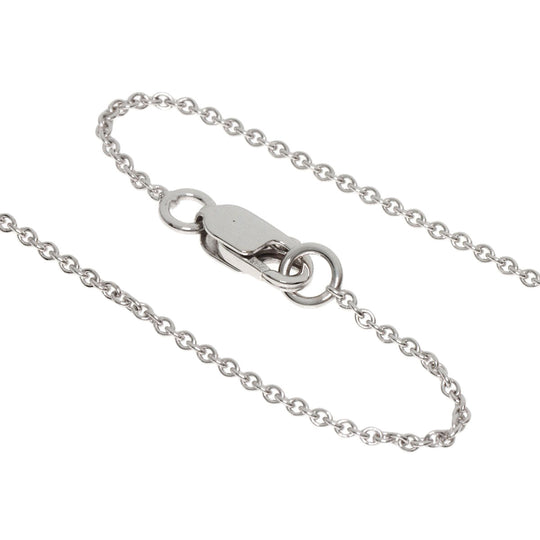 STAR JEWELRY Necklace K18WG Silver Horseshoe diamond Women Used Authentic