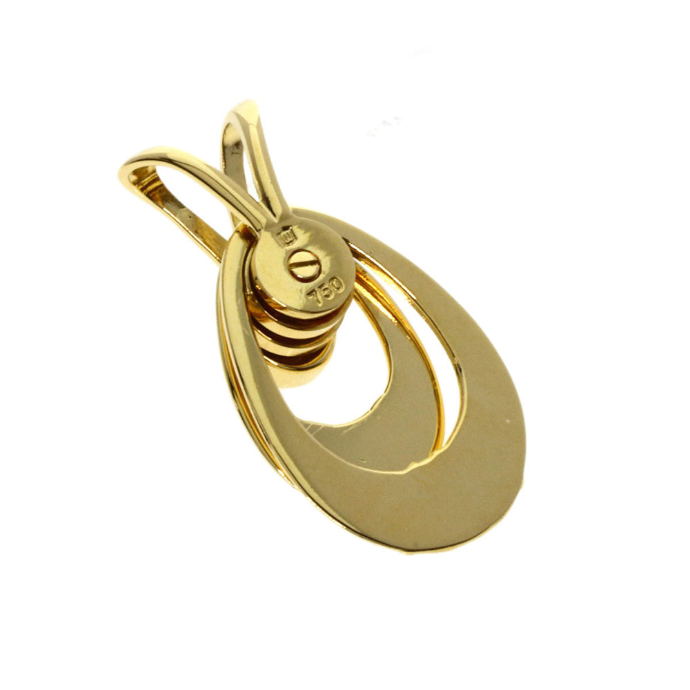WALTHAM Pendant top 18K Yellow Gold gold Swing diamond Women Used Authentic