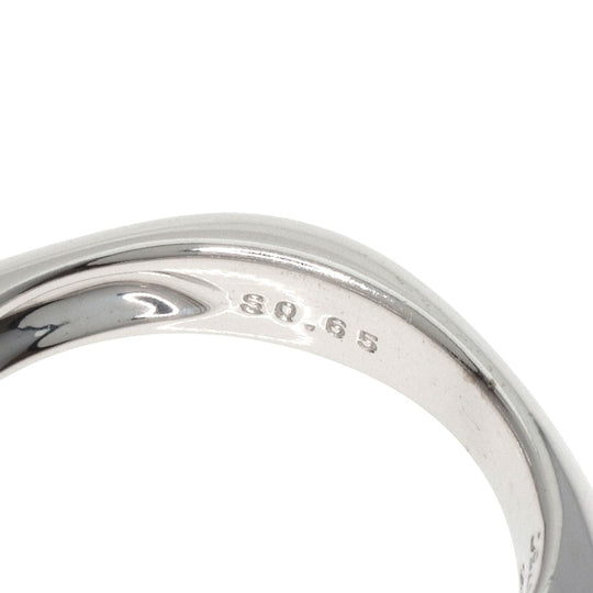 JUNE Ring K18WG Silver sapphire Women Used Authentic
