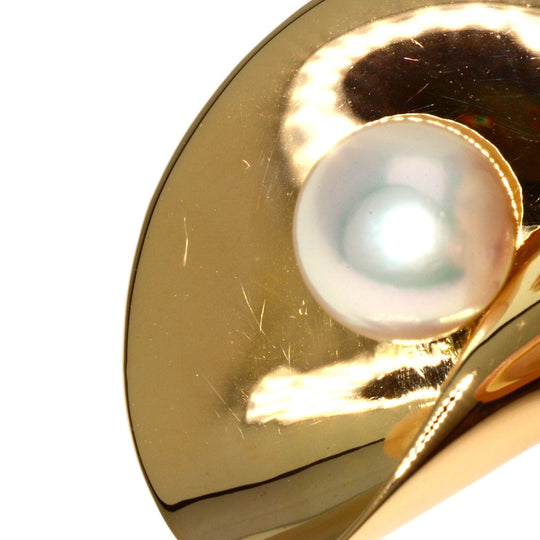 TASAKI Brooch 18K Yellow Gold gold Akoya Pearl Diamond