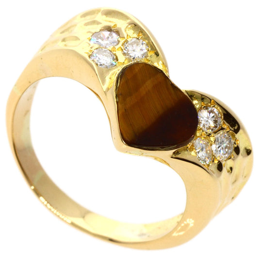 Van Cleef & Arpels Ring 18K Yellow Gold gold Taiga Eye Diamond