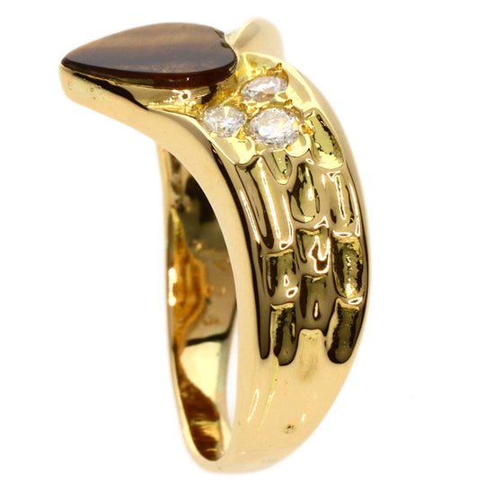 Van Cleef & Arpels Ring 18K Yellow Gold gold Taiga Eye Diamond